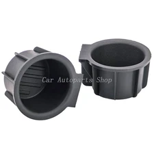 Fit For 2009-2014 Ford F-150 Front Center Console Cup Holder Rubber Insert 1Pair