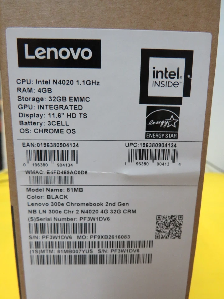 💻😍 Lenovo 300e Chromebook 2nd Gen 82CE0000US 11.6" HD Touchscreen laptop - Image 2 of 4