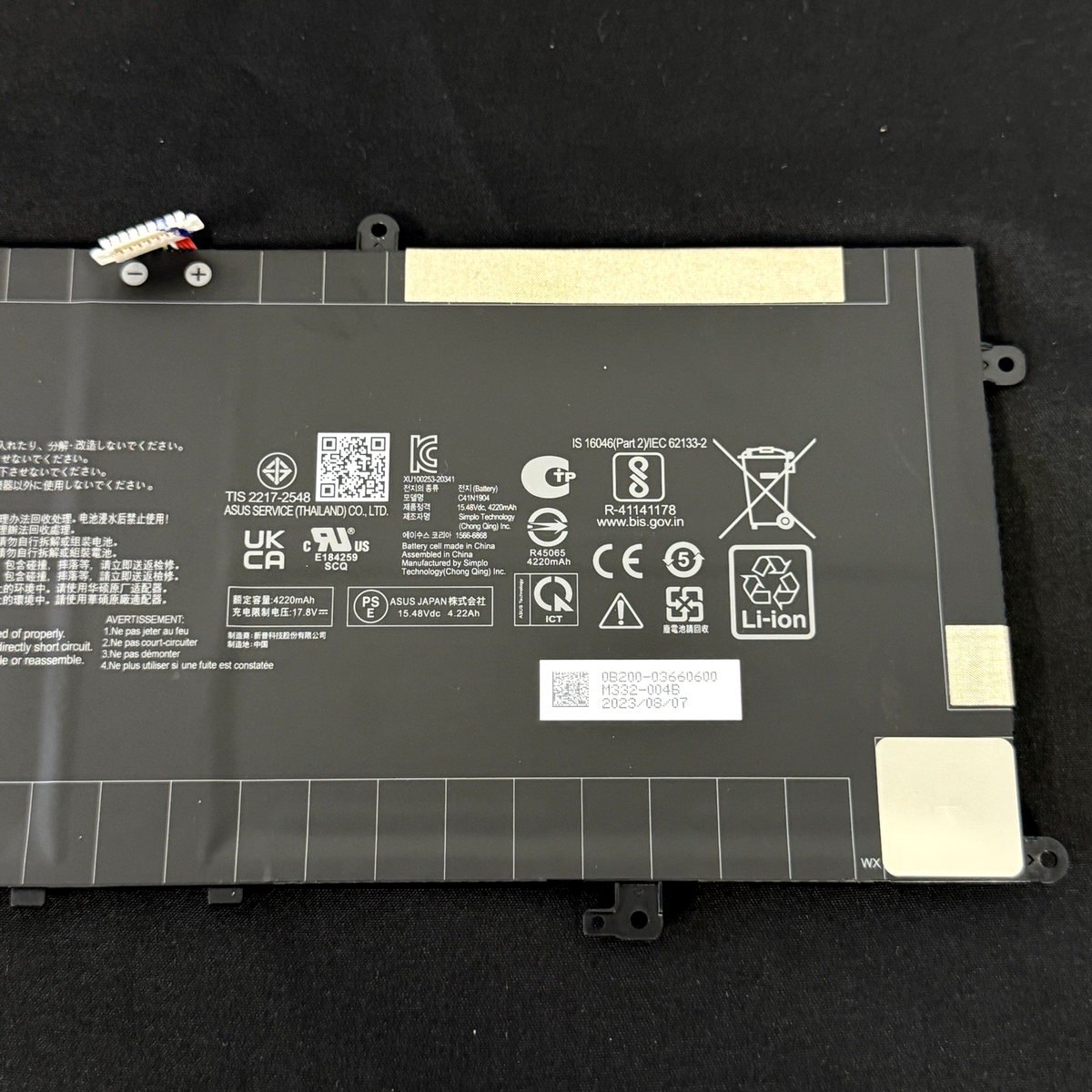 OEM Asus Zenbook 15 OLED UM3504D Battery 67Wh C41N1904 4ICP5/49