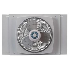 Ventilador de ventana Lasko 16 pulgadas motor de escape de admisión reversible con ventilación de dial automático