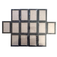 14-Pack 4"x6" Inch Wooden Picture Frames Black