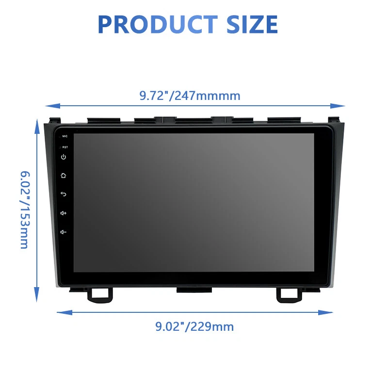 For Honda CRV 2007-2011 Apple Carplay Android 14 Car Stereo Radio GPS Navi WIFI - Image 4 of 4
