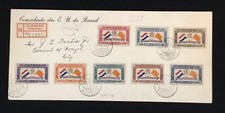 CURACAU 1942 -5-27 -- REG COVER (CONSULADO BRASIL) TO BRASIL-CENSOR -VF 