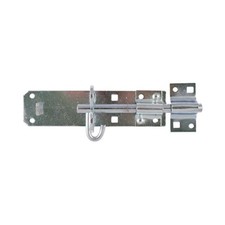 Timco 8" Zinc Brenton Padbolt - Heavy Duty Padlockable Gate & Door Security Bolt