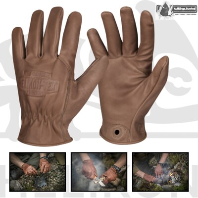 Helikon Lederhandschuhe Lumber Rindsleder Handschuhe Outdoor Bushcraft  Gloves | eBay.de