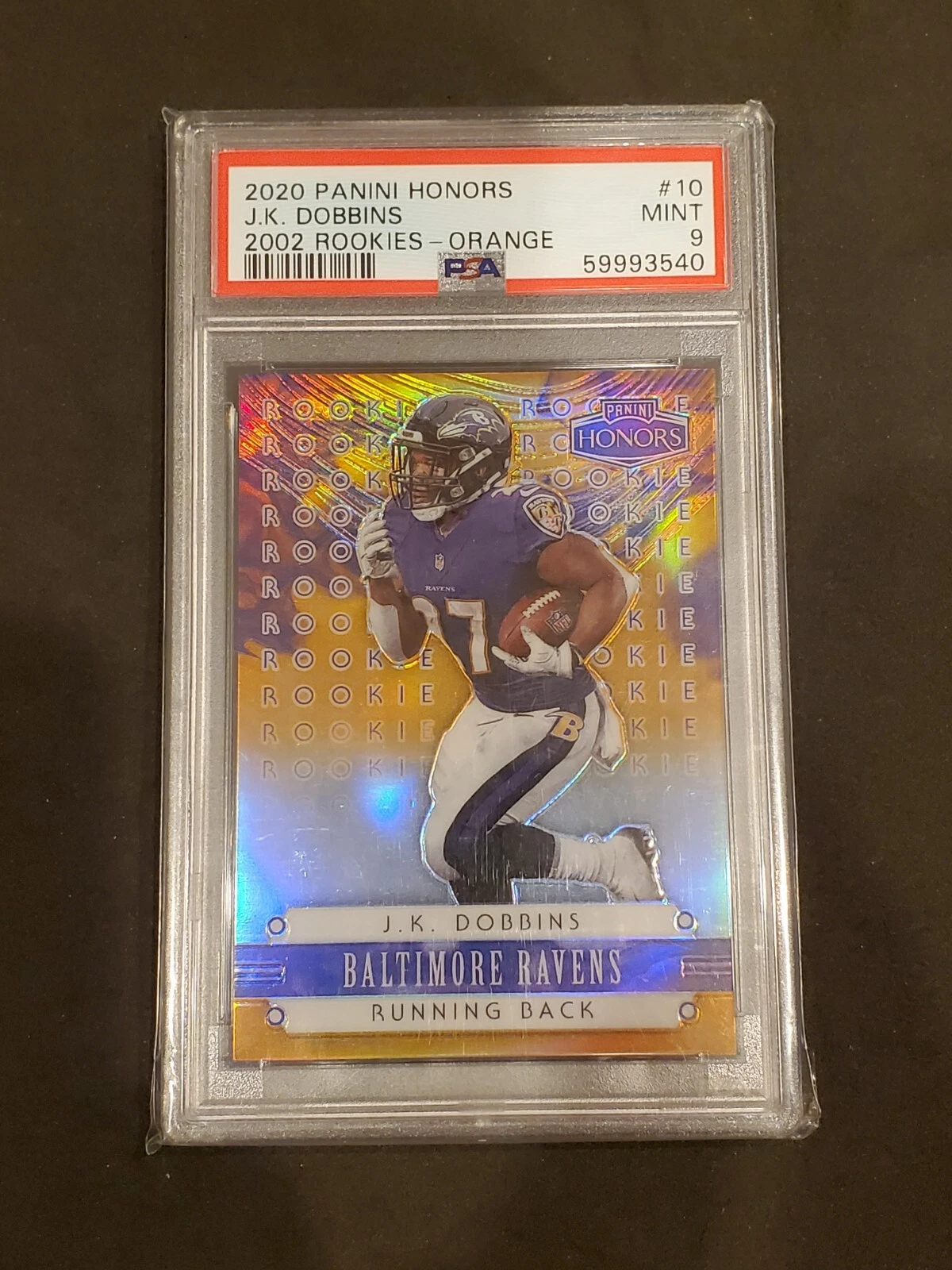 JK Dobbins Panini Honors 2002 Rookies #10 Orange