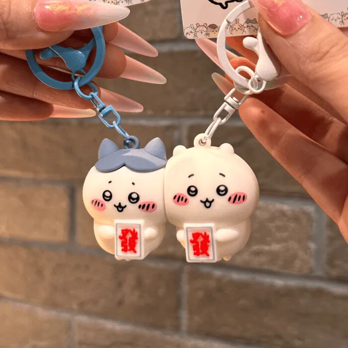 Chiikawa Magnetic Keychain Cute Cartoon Hachiware Chiikawa Doll