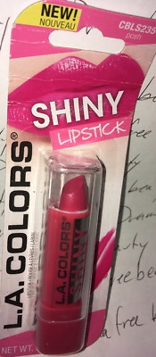 L.A. Colors Shiny Lipstick CBLS235 * POSH * Pink Lip Shimmer Shine BNIP Sealed