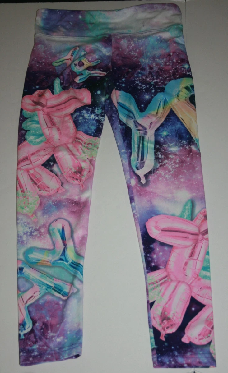 Used Justice Leggings Girls 14 16 Plus Full Length Purple Galaxy