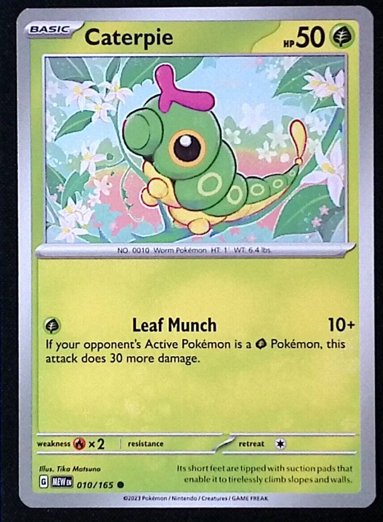Caterpie 10/165 - Pokemon Scarlet Violet 151 - NM