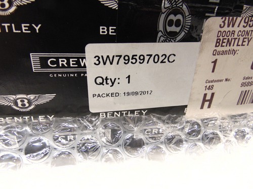 Genuine Bentley GTC 12-18 RHD Front Window Regulator Motor Door Control Unit - Picture 5 of 5