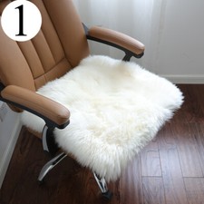 1pcs Fellimitat Stuhl Sitzpolster Flauschig Sofa Kissen Pad Matte Weicher Eckig