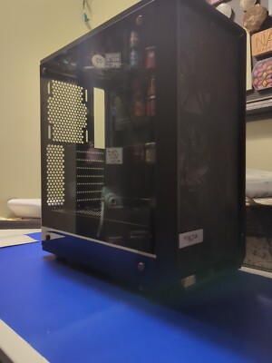 Fractal Design FD-CA-MESH-C-BKO-TGL Meshify C Tempered Glass ATX Computer Case