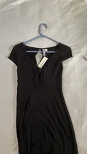 Francesca's Black Dress with Keyhole and Front Tie size small NWT