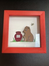 Handmade Wooden Teddy Bear Polish Wall Art Kids Nursery Decor Vintage 1990  s