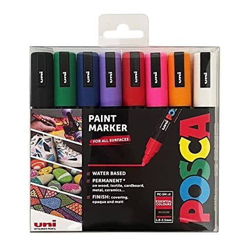 PC-5M Water Based Permanent Marker Paint Pens. Medium Tip for Art - Picture 1 of 5