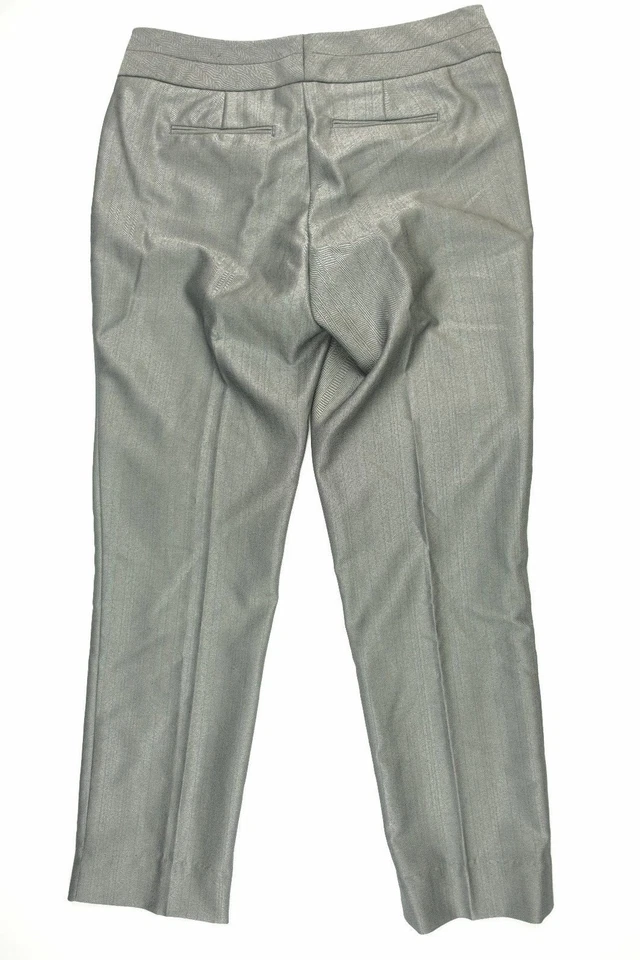 Pantalones de vestir Worthington Petite Mordern talla 2P pantalones pierna ancha gris liso  Foto 2 de 4