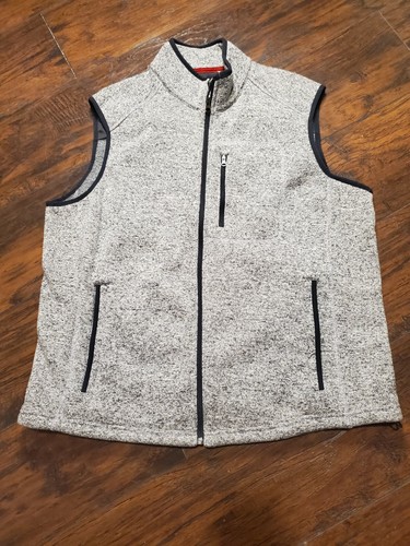 Orvis Gray Sweater Vest Full Zip Men's 