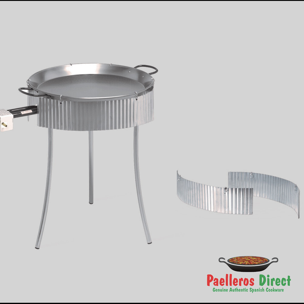 Wind Deflector for Gas Paella Burners Fits PAELLA PANS from 50cm to