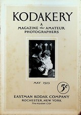 Kodakery Magazine for Amateur Photographers Kodak May 1923 Rochester NY