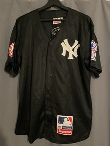 supreme yankees jersey