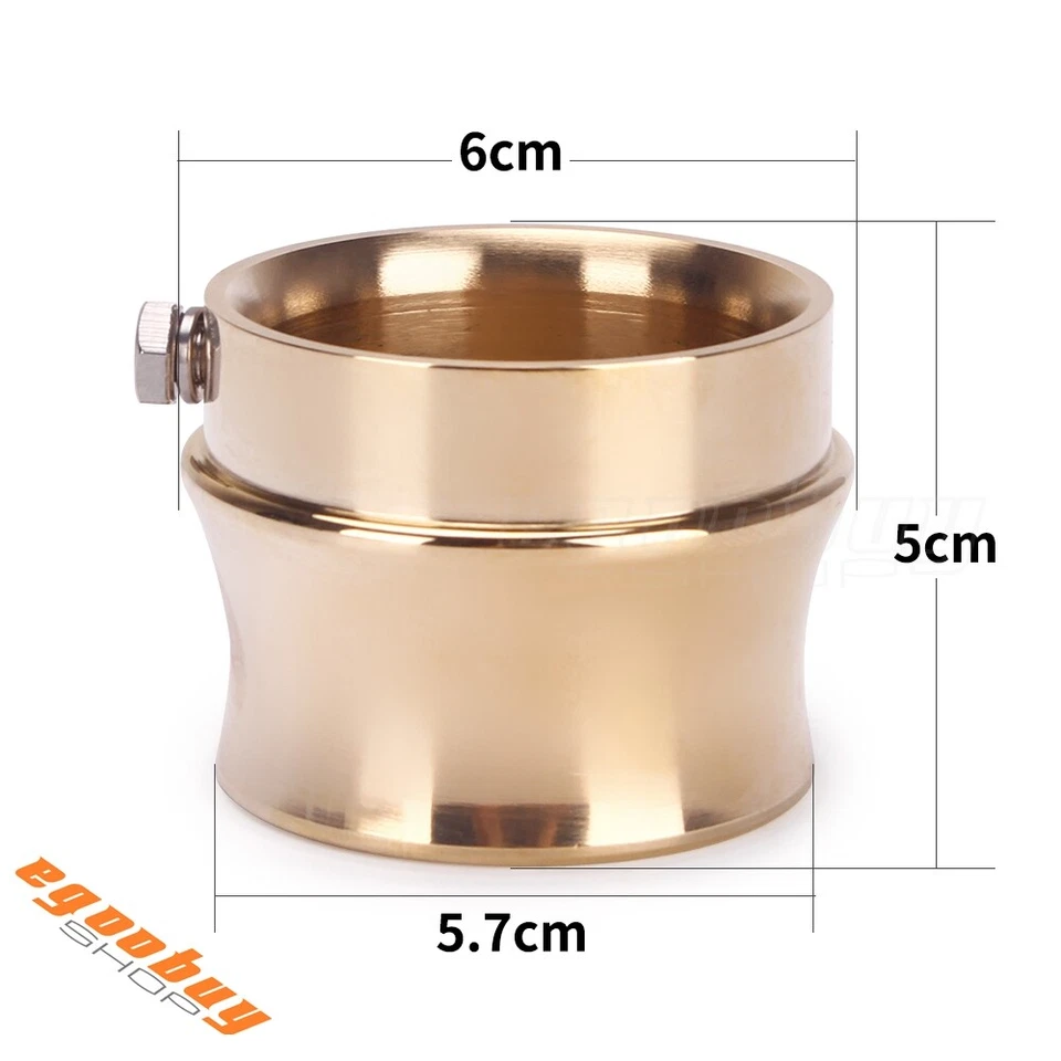 Solid Brass 2-1/2" Motorcycle Exhaust Tip For Harley Sportster Chopper Polished - Image 2 of 4