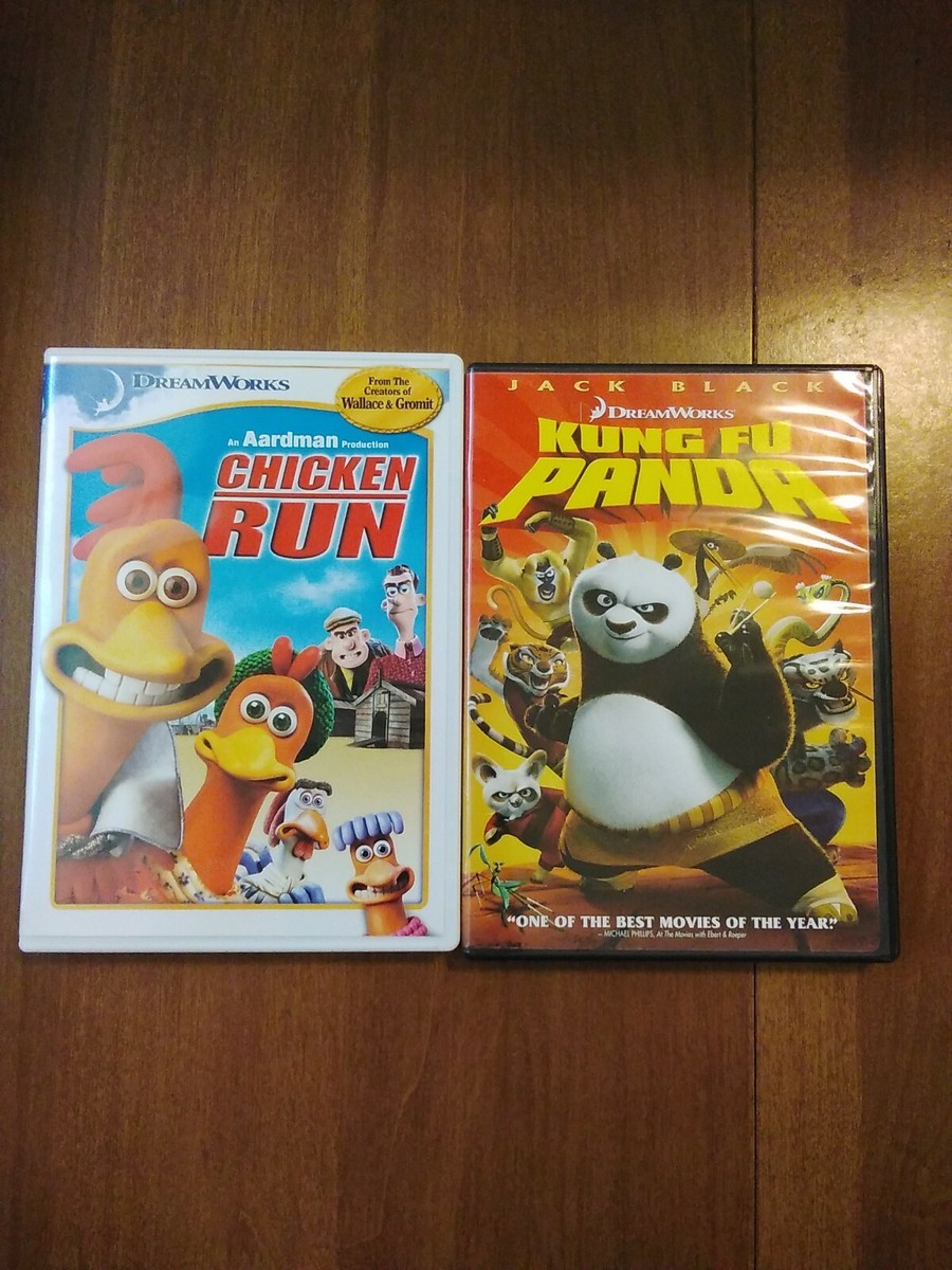 CHICKEN RUN & KUNG FU PANDA 2-DVD Bundle No Slipcover. Used | eBay