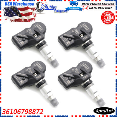 4x TPMS TIRE PRESSURE SENSOR For BMW 2 3 4 5 6 7 Series X1 Z4 Mini 36106798872 