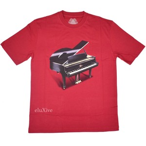 Neuf Avec Etiquettes Palais P Logo Grand Piano Imprimer T Shirt Rouge Fonce Homme M L Fw19 Dead Stock Authentique Ebay