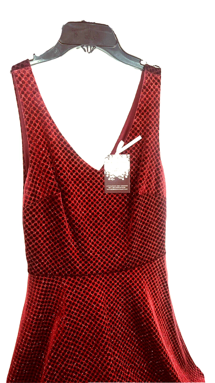 Abito natalizio Honey and Rosie S Juniors festa scollo a V scintillante ballo di San Valentino
