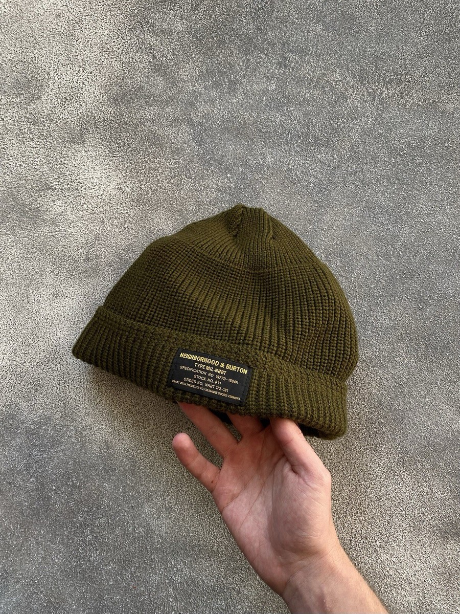 NEIGHBORHOOD X Burton Army Military W-Cap Hat Ski / Snowboarding