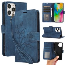For iPhone 17 Pro Max 16 15 12 11 7 Magnetic Patterned Card Wallet Phone Cover