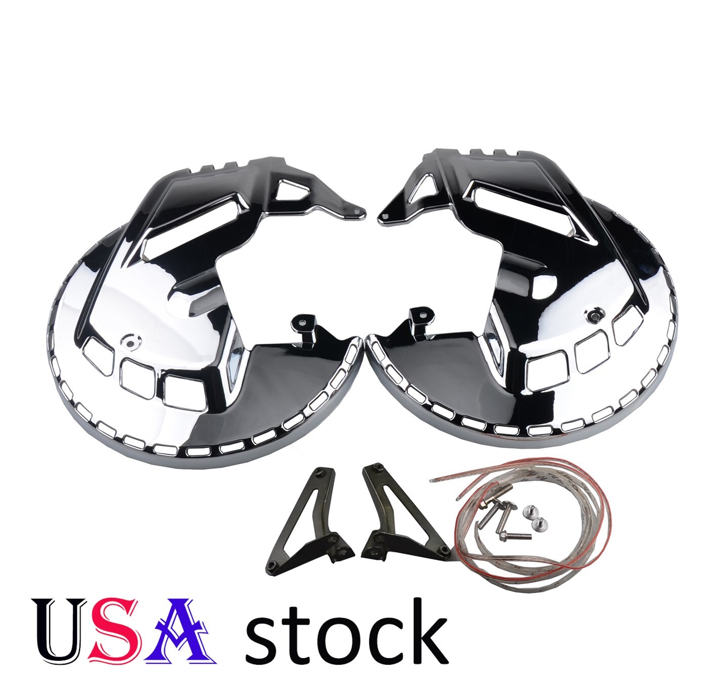 US Ring of Fire Blue Brake Disc Rotors Covers For Honda GOLDWING GL1800