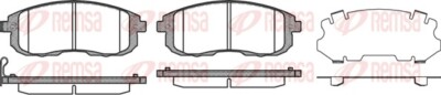 REMSA 0293.11 Brake Pad Set, disc brake for NISSAN,SUZUKI