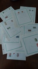 FEUILLES de TIMBRES FRANCE CLASSIQUE SUR CHARNIERE OBLITERES ET NEUFS