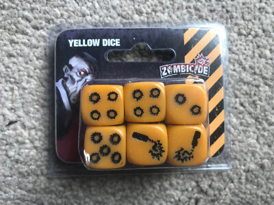 Zombicide Brettspiel Zubehör GELBE WÜRFEL Erweiterung BRANDNEU, VERSIEGELT