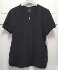 Cherokee Women's Certainty Infinity Contemporary Scrubs Top - Black CK810A Large