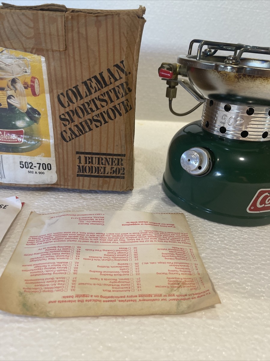 Coleman 502-700 Sportster Campstove. In Original Box | eBay
