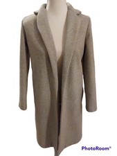 Zara Fabulous Grey Overcoat With Pockets Size S