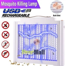 Electric Bug Zapper 2000V Mosquito Zapper Killer,w/Hanging Strap LED Rechargeabl