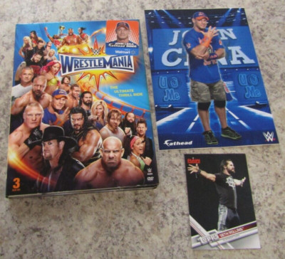 WWE: Wrestlemania 33 (3 Disc Set, DVD) w/ card, fathead