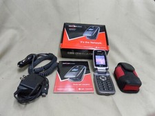 LG VX5400 - Gray Verizon Cellular Flip Phone with chargers and belt holster