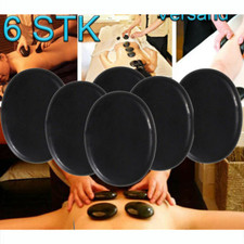 6tlg Spa Hot Stone Massage Set Basalt Massagesteine Massage Basaltsteine 6*8cm
