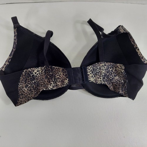 Maidenform One Fab Fit T-shirt Bra #07219 Gray Leopard 36C Underwire Padded - Picture 3 of 9