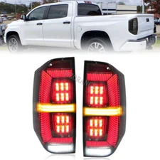 Smoke LED Tail Lights For Toyota Tundra 2014-2021 Rear Lamp Sequential Assembly