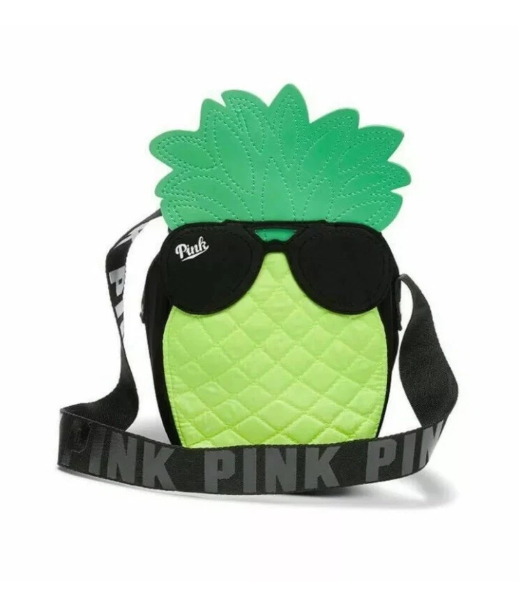 NUEVO ROSA Victoria's Secret Logo Piña Enfriador Bolso Aislado CAJA DE ALMUERZO Foto 3 de 4