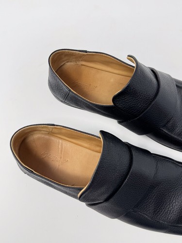 Marsell Herren Schuhe Schwarz Spatola Eckige Zehe Leder Halbschuh Italienisch 39,5 US 6,5 - Bild 10 von 10
