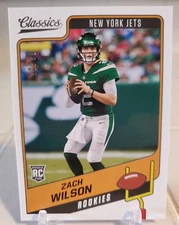 ZACH WILSON 2021 Panini Classics Rookie RC Card #/99 New York JETS QB SP HTF
