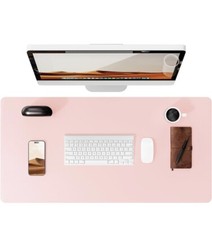 Leather Desk Pad Protector,Mouse Pad,Office Desk Mat, Non-Slip PU Leather Desk B