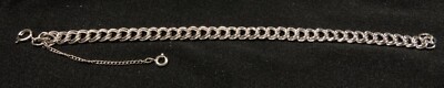 Sterling Silver Parallel Curb Chain Bracelet 7 1/2'' - 11.9g